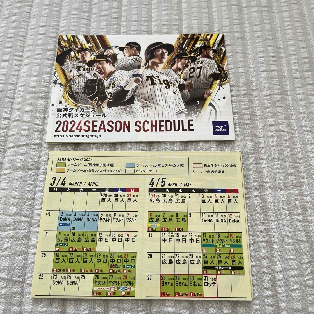 阪神タイガース　スケジュール・ジッパーバッグ スポーツ/アウトドアの野球(その他)の商品写真