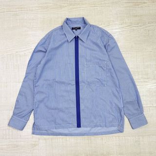 COMME des GARCONS HOMME - 22aw 2022 ギャルソン オム ジップ ストライプ シャツ 日本製 S