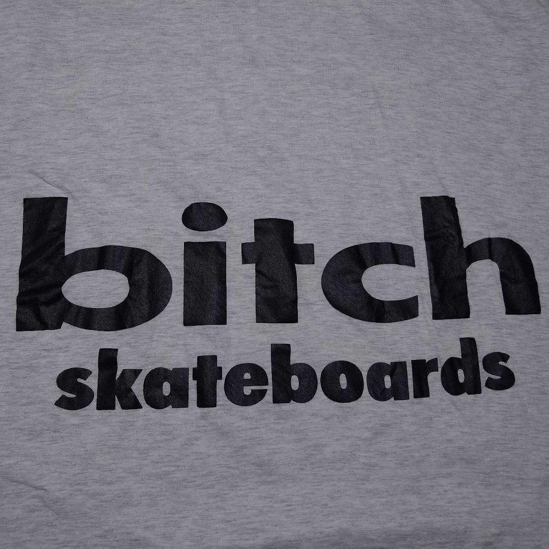 90s bitch skateboardsビッグプリントTシャツ　ビッチ　グレー メンズのトップス(Tシャツ/カットソー(半袖/袖なし))の商品写真