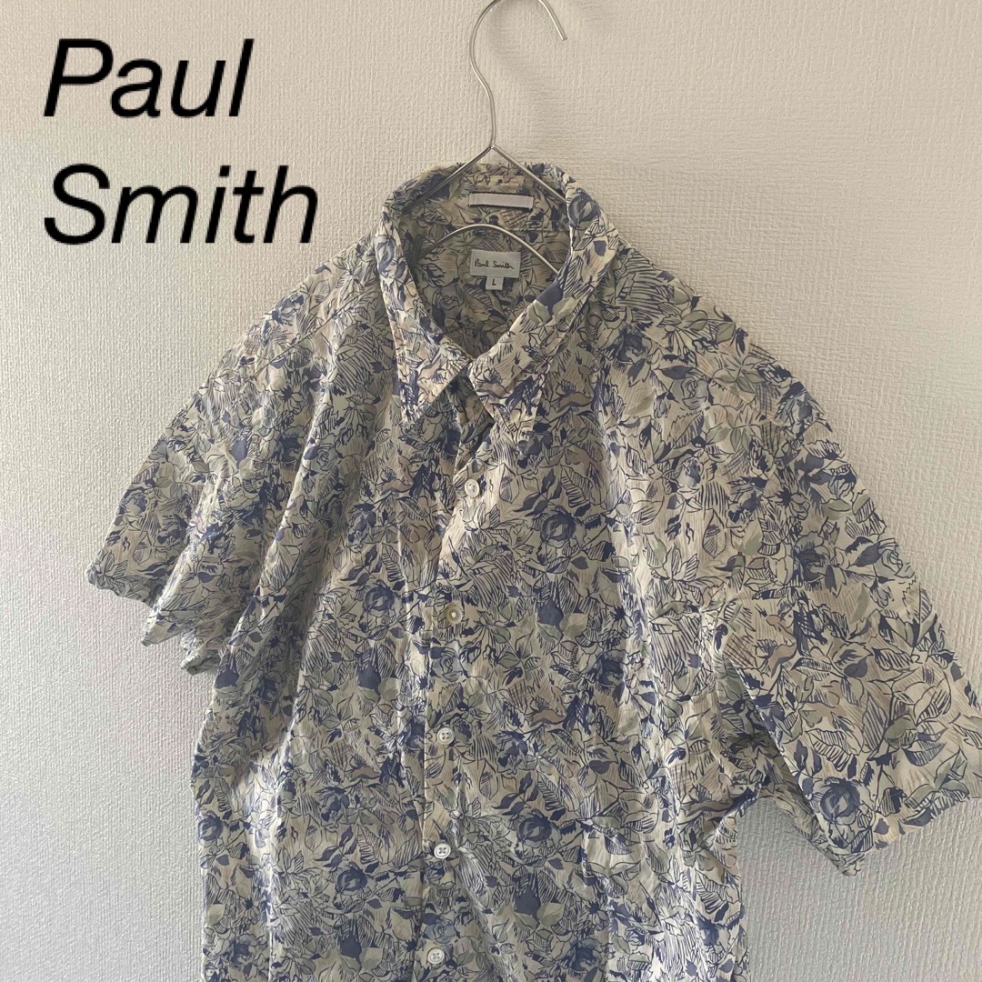 Paul Smith(ポールスミス)のPaulsmithポールスミス半袖花柄シャツメンズL メンズのトップス(シャツ)の商品写真