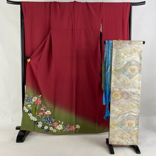 振袖 身丈163.5cm 裄丈68cm 正絹 秀品 【中古】(着物)