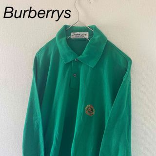 バーバリー(BURBERRY)のBurberrysバーバリーズ長袖シャツグリーン緑メンズsm(シャツ)