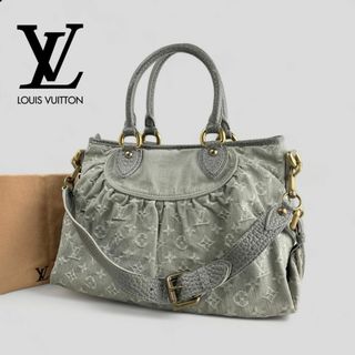 ルイヴィトン(LOUIS VUITTON)の■ルイ・ヴィトンモノグラムデニム■ ネオカビィMM ハンドショルダーバッグ グリ(ハンドバッグ)