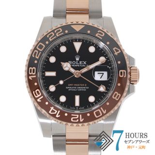 ロレックス(ROLEX)の【120768】ROLEX ロレックス  126711CHNR GMTマスター2 ブラックダイヤル ランダム番 PG/SS 自動巻き ギャランティーカード 純正ボックス 腕時計 時計 WATCH メンズ 男性 男 紳士 【未使用品】【中古】(腕時計(アナログ))