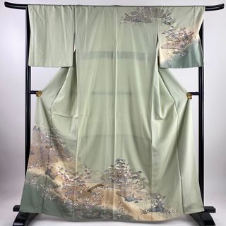 訪問着 身丈164.5cm 裄丈67.5cm 正絹 美品 秀品 【中古】(着物)