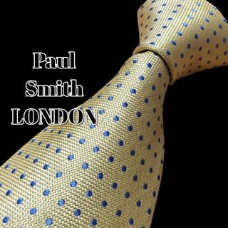 ★Paul Smith LONDON★　イエロー系　ドット柄　日本製(ネクタイ)