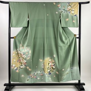 訪問着 身丈153.5cm 裄丈63.5cm 正絹 秀品 【中古】(着物)