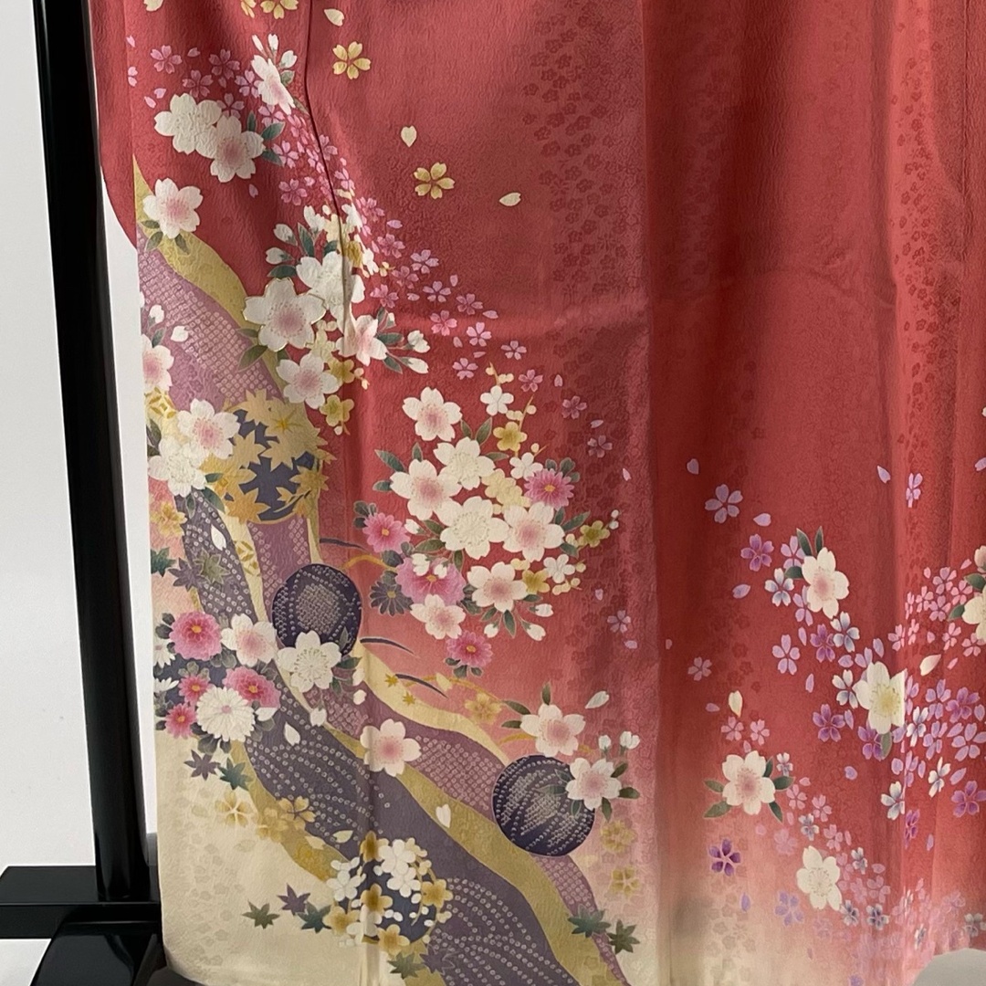 振袖 身丈162cm 裄丈66cm 正絹 美品 名品 【中古】 レディースの水着/浴衣(着物)の商品写真