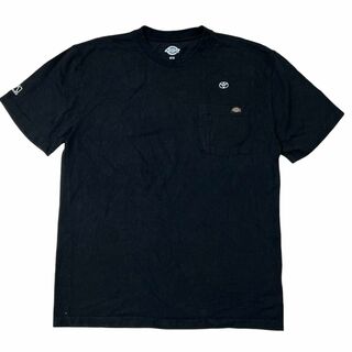 ディッキーズ(Dickies)のディッキーズ 半袖Tシャツ 企業ロゴ 胸ポケット ロゴパッチ ブラックe14(Tシャツ/カットソー(半袖/袖なし))