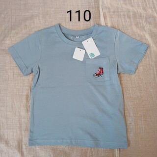 新品　キッズ　半袖Tシャツ　110サイズ　ブルー