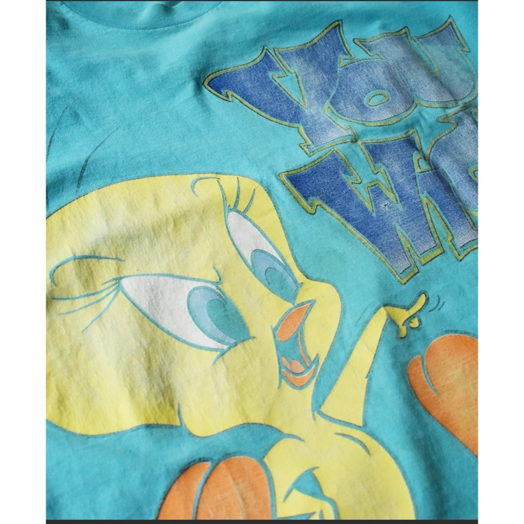 Disney(ディズニー)の【ヴィンテージ古着】90’s LOONEY TUNESＴシャツ メンズのトップス(Tシャツ/カットソー(半袖/袖なし))の商品写真