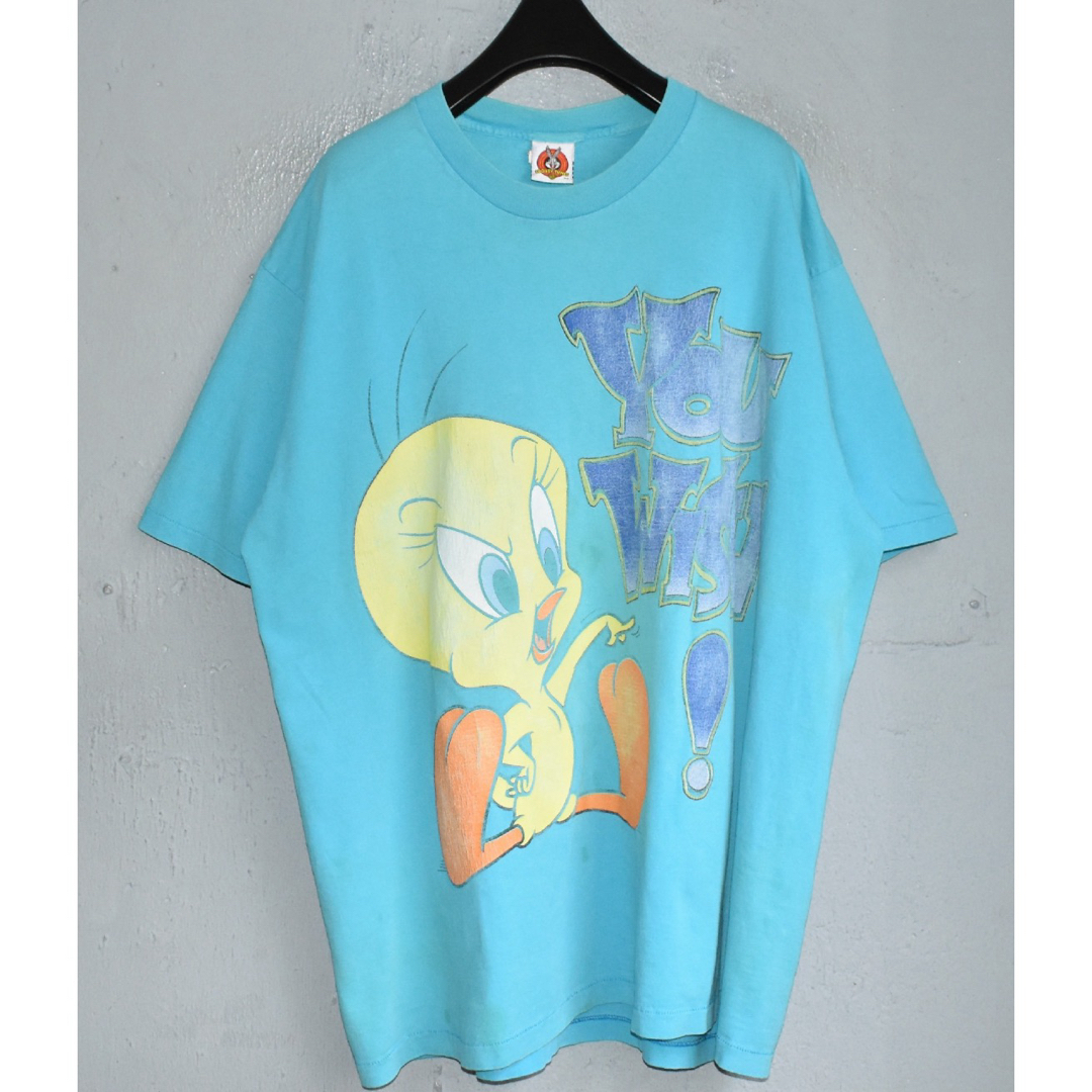 Disney(ディズニー)の【ヴィンテージ古着】90’s LOONEY TUNESＴシャツ メンズのトップス(Tシャツ/カットソー(半袖/袖なし))の商品写真