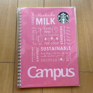 Starbucks - スターバックス キャンパスリングノート　ピンク