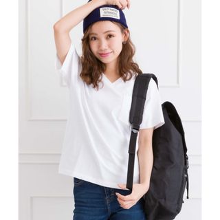 SpRay - 新品未使用 ポケ付VネックTシャツ コットン / SpRay