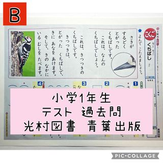 小学1年生 国語テスト 過去問 【Bセット】問題用紙(その他)