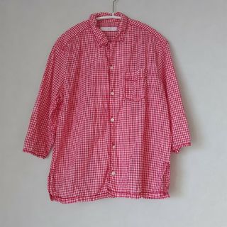 ホームスパン(homspun)のたま様専用〜ホームスパン　コットン　チェックシャツ(Tシャツ(長袖/七分))