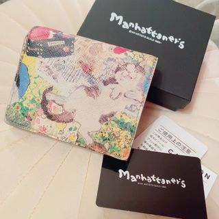 マンハッタナーズ(Manhattaner's)のマンハッタナーズ,二つ折りミニ財布,牛革,良質レザー,manhattaner's(財布)