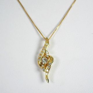 K18 ダイヤモンド/0.24ct ネックレス/ペンダント[g263-86］(ネックレス)