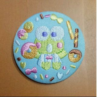 サンリオ - サンリオキャラクターズ 刺繍缶バッジビスケット ⑪けろけろけろっぴ