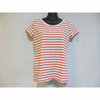 ザラ(ZARA)のZARA　レッド　ボーダー　Ｔシャツ　Ｌサイズ(Tシャツ(半袖/袖なし))