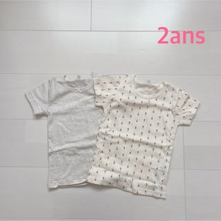 プチバトー(PETIT BATEAU)のプチバトー　半袖Tシャツ2枚組　2ans(肌着/下着)