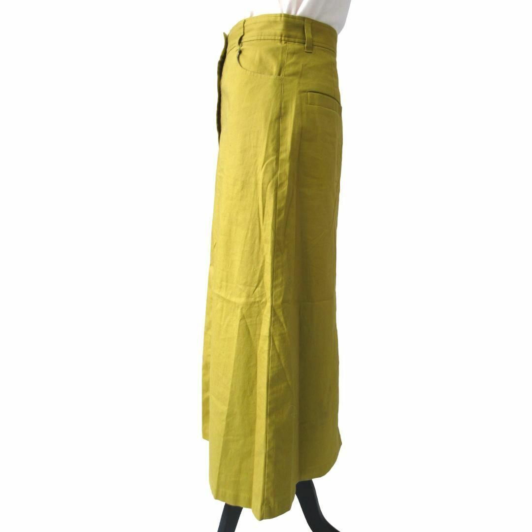 SLOBE IENA ロングスカート シンプル 綿混 厚手 36 ボタン レディースのスカート(ロングスカート)の商品写真