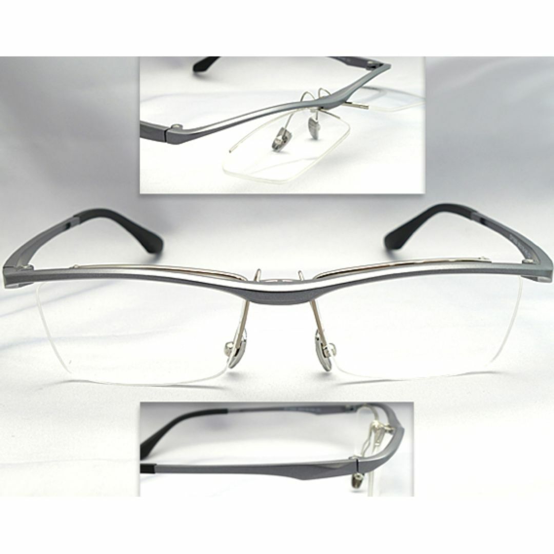 メガネ【フレーム＋度付きレンズ＋ケース込みのセット販売】眼鏡一式 mw-950 メンズのファッション小物(サングラス/メガネ)の商品写真