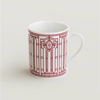 エルメス(HERMES)の【新品・未使用品】エルメス Hデコ マグカップ No.2 白 赤 レッド(食器)