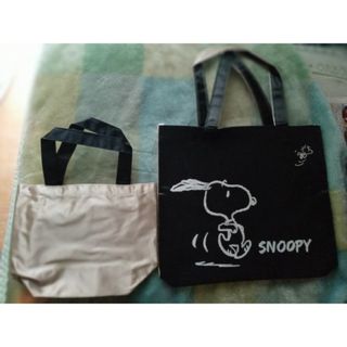 スヌーピー(SNOOPY)のSnoopy スヌーピー　ノベルティ両面デザイントートバック大、トート小(トートバッグ)