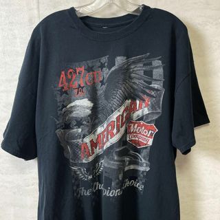 半袖Ｔシャツ　オーバーサイズ2ＸＬ　黒ブラック　アメリカンデザインプリント　古着(Tシャツ/カットソー(半袖/袖なし))