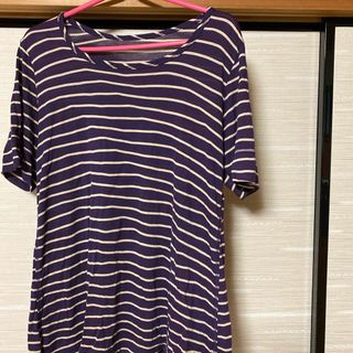 シャルレ  半袖カットソー　L(Tシャツ(半袖/袖なし))