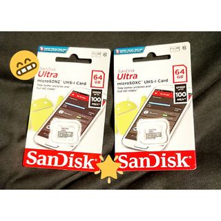 サンディスク(SanDisk)のmicroSDカード 64GB SanDisk ２個✨(PC周辺機器)