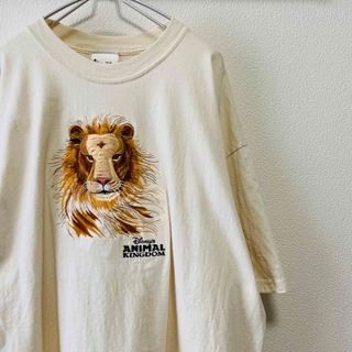 ディズニー(Disney)の美品　90〜00年代ビンテージ ディズニー アニマルキングダム　Tシャツ(Tシャツ/カットソー(半袖/袖なし))