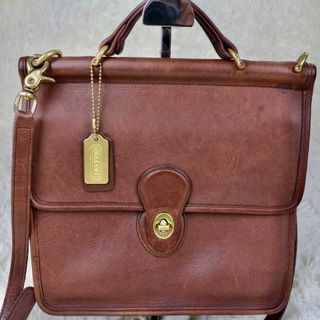 コーチ(COACH)のオールドコーチ Coach  ターンロック ショルダーバッグ 2way レザー(ショルダーバッグ)