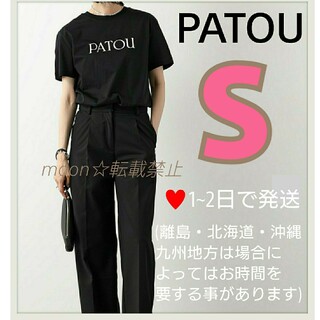 PATOU - 【新品】PATOU　Tシャツ　黒　ブラック　Sサイズ