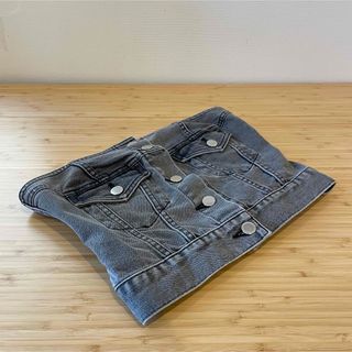 ジョンローレンスサリバン(JOHN LAWRENCE SULLIVAN)のJOHNLAWRENCESULLVAN Washed denim bustier(ベアトップ/チューブトップ)