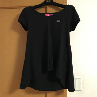 レディー(Rady)のRady♡バックシャンデリアＴシャツ♡ブラックF(Tシャツ(半袖/袖なし))