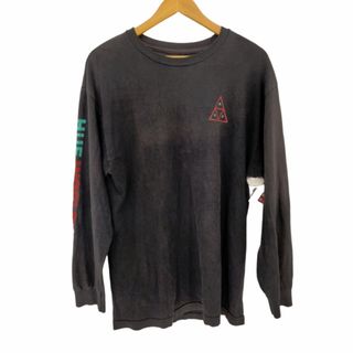 HUF(ハフ) トリプルトライアングルロゴプリント L/S Tシャツ メンズ