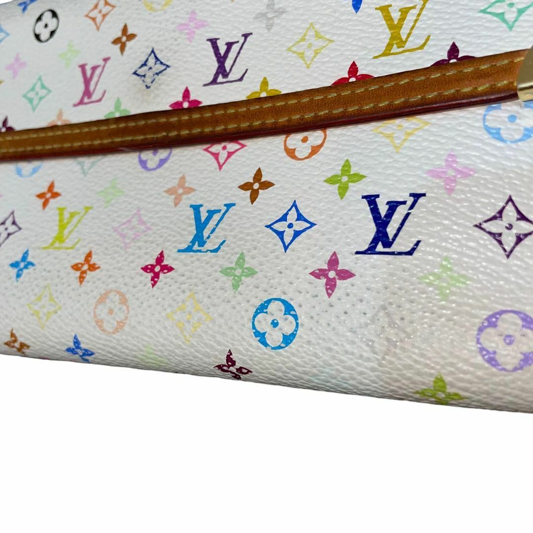 LOUIS VUITTON(ルイヴィトン)の即日発送　LOUIS VUITTON 長財布 マルチカラー モノグラム ホワイト レディースのファッション小物(財布)の商品写真