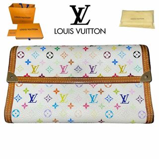 ルイヴィトン(LOUIS VUITTON)の即日発送　LOUIS VUITTON 長財布 マルチカラー モノグラム ホワイト(財布)