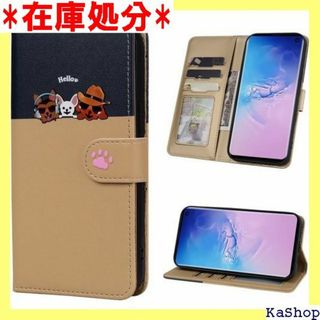 Succtopy Galaxy S10 ケース手帳型 収納 ゴールド 1417(その他)