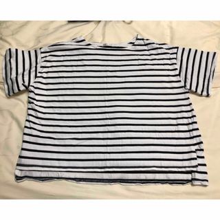 ダボっと大きめ ボーダーカットソー(Tシャツ/カットソー(半袖/袖なし))