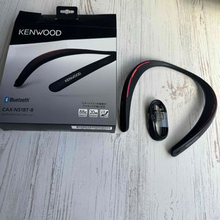 ケンウッド(KENWOOD)の【美品】KENWOOD CAX-NS1BT-B ケンウッド ワイヤレススピーカー(ストラップ/イヤホンジャック)