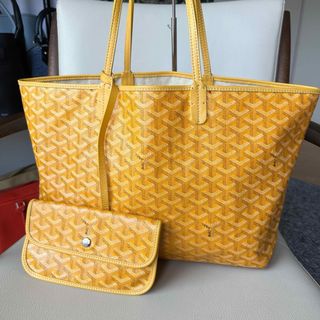 【GOYARD】 サンルイPM イエロー　トートバッグ　ハンドバッグ　ポーチ付き