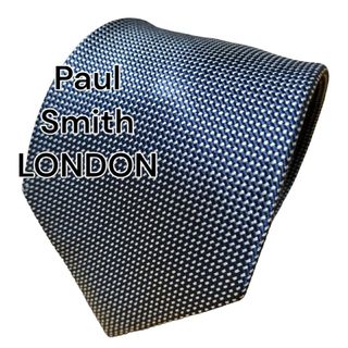 【Paul Smith LONDON】　ネイビー系　イタリア製(ネクタイ)