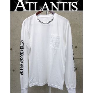 クロムハーツ(Chrome Hearts)のCHROME HEARTS 銀座店 クロムハーツ 新品 オールドイングリッシュ ロンT 長袖 メンズ size:L 白 94793(Tシャツ/カットソー(七分/長袖))