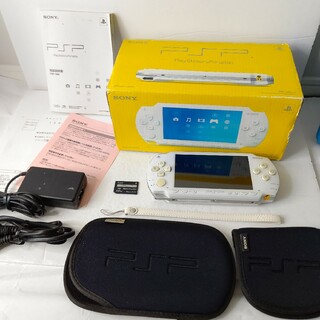 プレイステーションポータブル(PlayStation Portable)のソニー　PSP1000 セラミックホワイト　プレイステーションポータブル　セット(携帯用ゲーム機本体)