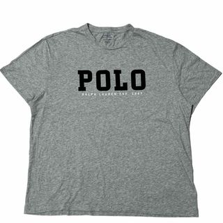 ポロラルフローレン(POLO RALPH LAUREN)の90sポロラルフローレン 半袖Tシャツ ロゴT シングルステッチ グレーe22(Tシャツ/カットソー(半袖/袖なし))