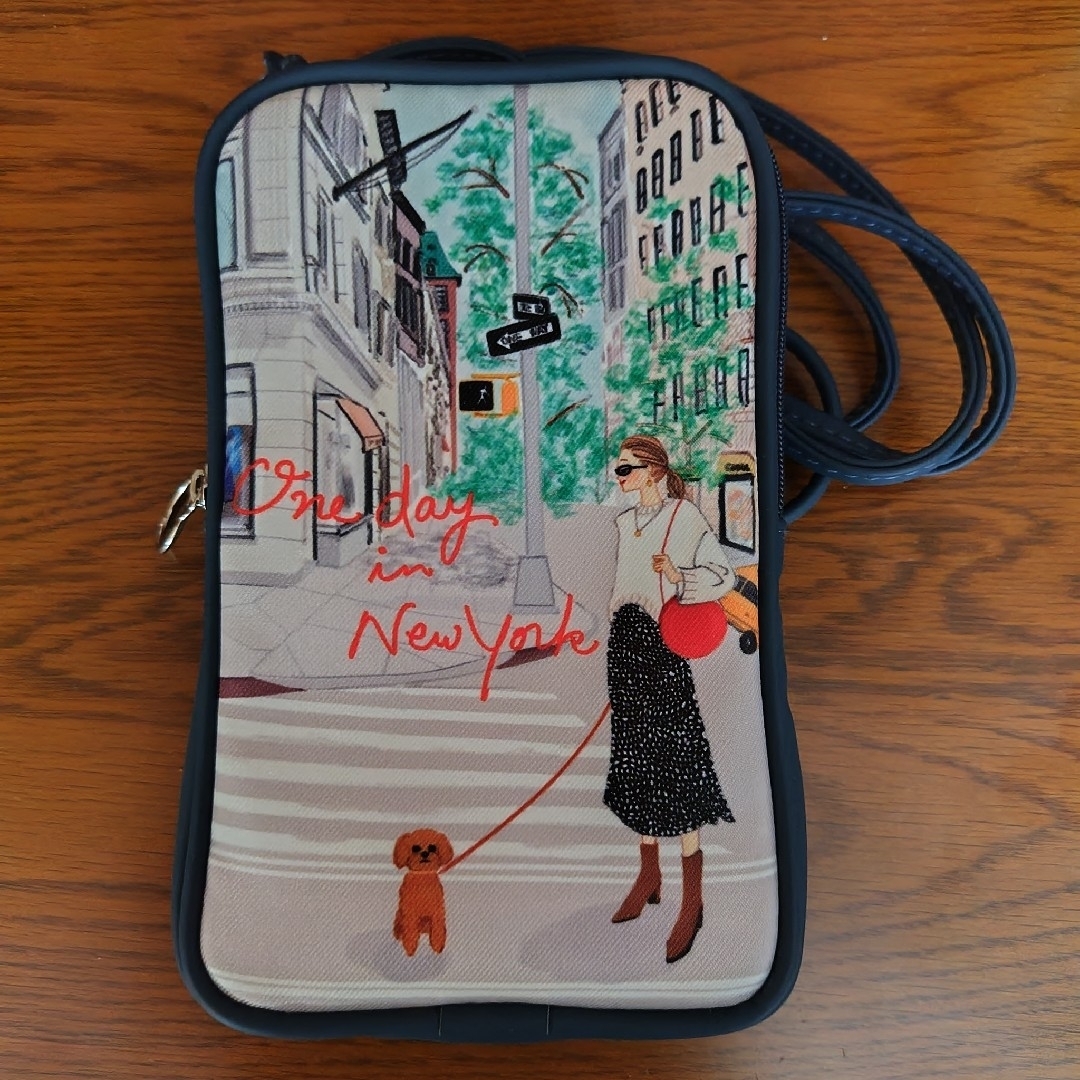 Reiko Aoki NEW YORK(レイコアオキニューヨーク)のReiko Aoki NEWYORK スマホポシェット スマホショルダー 日本製 レディースのバッグ(ショルダーバッグ)の商品写真