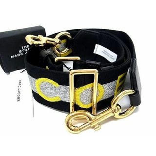 マークジェイコブス(MARC JACOBS)の■新品■未使用■ MARC JACOBS マークジェイコブス ロゴ ウェビング バッグ用 ショルダーストラップ ブラック系×イエロー系 AP8580(その他)